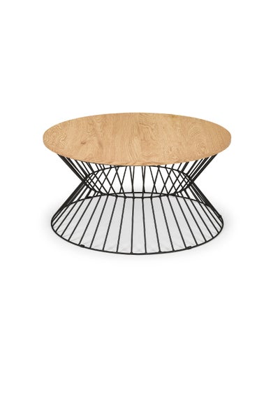 Julian Bowen Jersey Round Wire Coffee Table (40 x 80 x 80 cm) - One Size