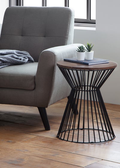 Julian Bowen Jersey Round Wire Lamp Table (50 x 40 x 40 cm)