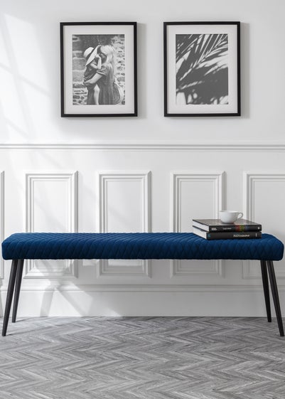 Julian Bowen Luxe Low Bench (47 x 140 x 37 cm)