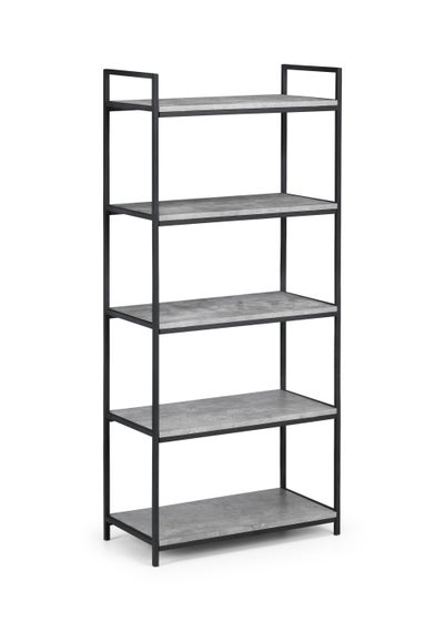 Julian Bowen Staten Tall Concrete Bookcase (140 x 63 x 32 cm)