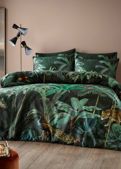 Paoletti Siona Tropical 100% Cotton Duvet Cover - Single