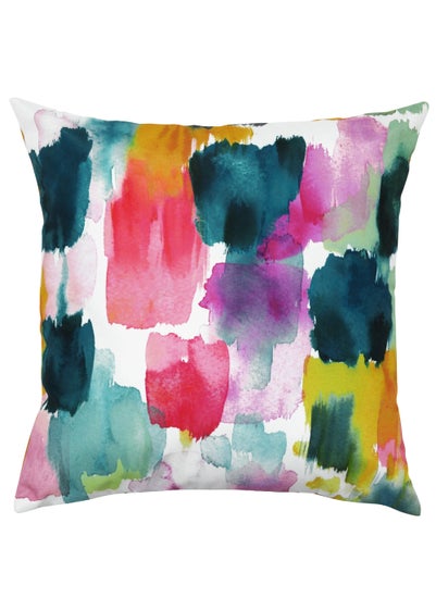 Evans Lichfield Watercolours Outdoor Filled Cushion (43cm x 43cm x 8cm)