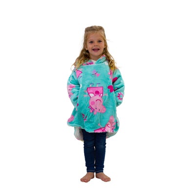 HUGZEE Peppa Pig Joyful Wearable Hooded Fleece