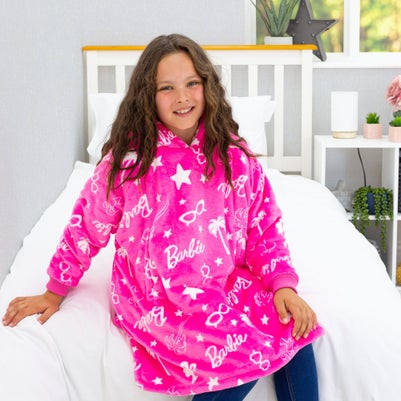 HUGZEE Barbie Stars Wearable Hooded Fleece