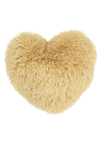 Catherine Lansfield Cuddly Heart Shaped Cushion (35x28cm)