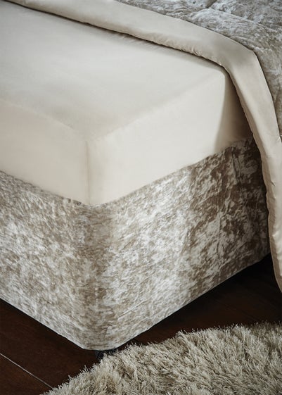 Catherine Lansfield Crushed Velvet Divan Base Wrap - Double