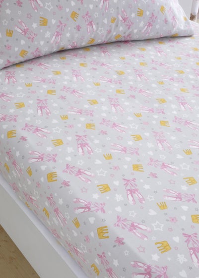 Bedlam Ballet Dancer Pink Fitted Bed Sheet (25cm deep)