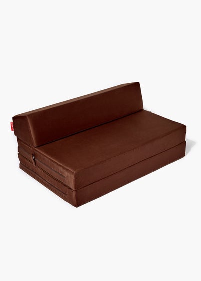 Kaikoo Double Fold-Out Chair Bed Chocolate - One Size