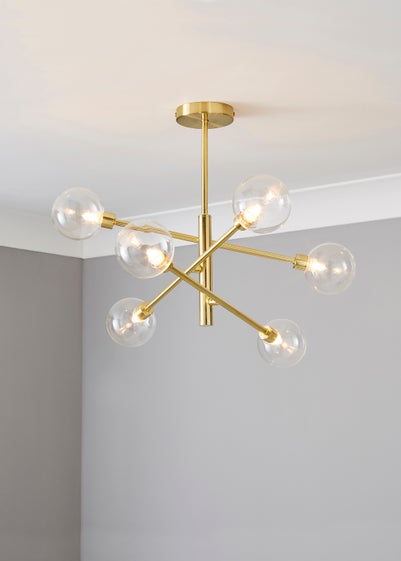 Inlight Nova Semi Flush Ceiling Light Brass (56cm x 60cm x 60cm)