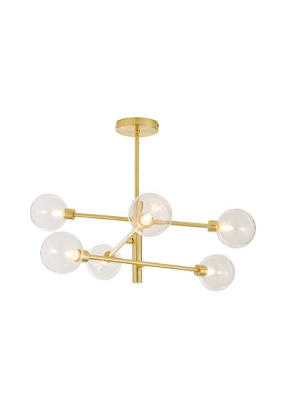 Inlight Nova Semi Flush Ceiling Light Brass (56cm x 60cm x 60cm) - One Size