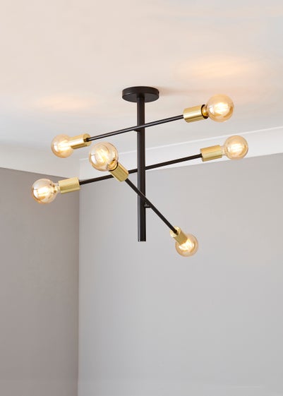 Inlight Tribecca Semi Flush 6LT Ceiling Light (64cm x 56cm x 40cm)