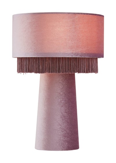 Inlight Fringed Table Lamp (37cm x 25cm) - One Size