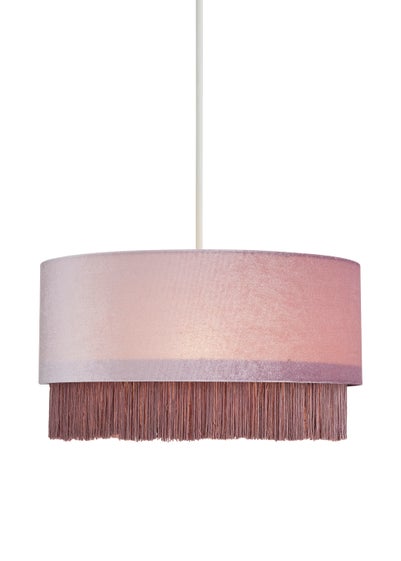 Inlight Fringed Easy Fit Lamp Shade (19cm x 38cm) - One Size
