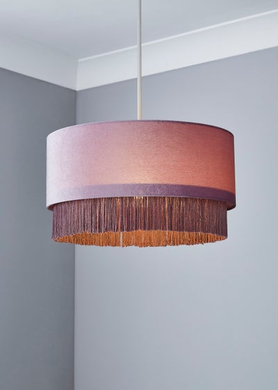 Inlight Fringed Easy Fit Lamp Shade (19cm x 38cm)