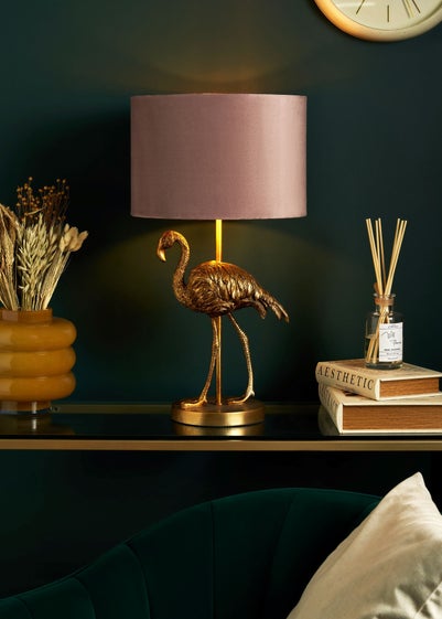 Inlight Gold Flamingo Table Lamp (56cm x 30cm x 30cm)