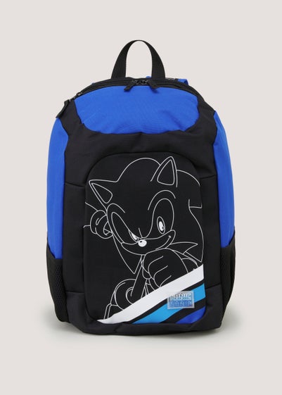 Kids Blue Sonic the Hedgehog School Backpack - One Size
