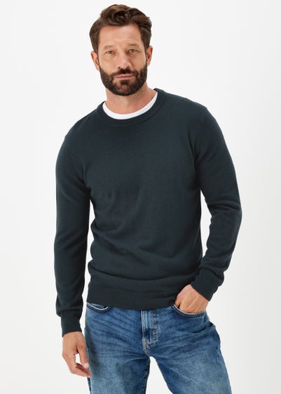 Navy Soft Touch Crew Neck Jumper - Small