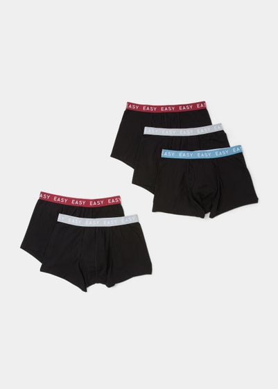 5 Pack Black Keyhole Trunks - Extra small