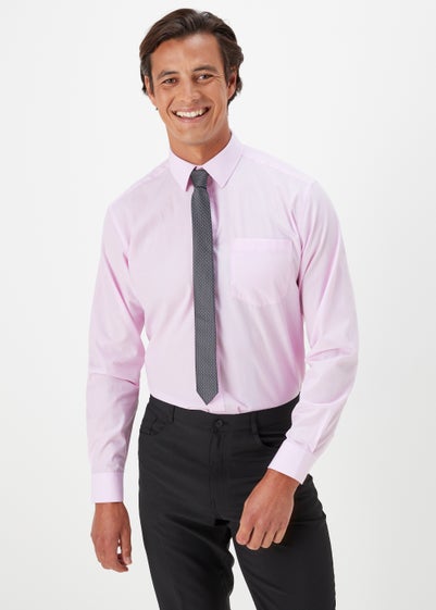 Taylor & Wright Pink Regular Fit Shirt - 15 Collar