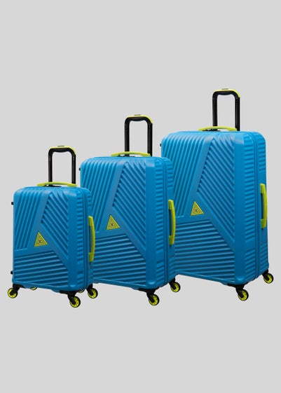 IT Luggage Blue Hard Shell Suitcase