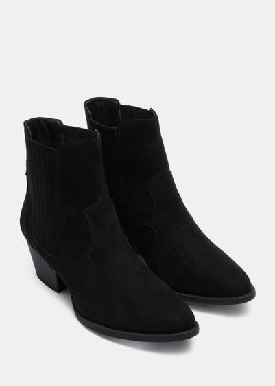 Black Western Boots - Size 3