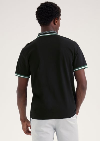 Black Tipped Polo Shirt