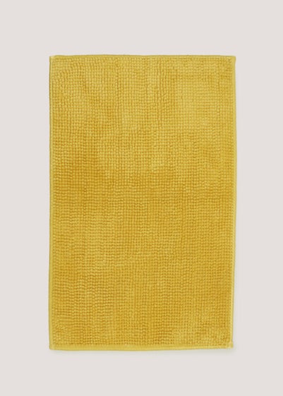 Yellow Chenille Bath Mat