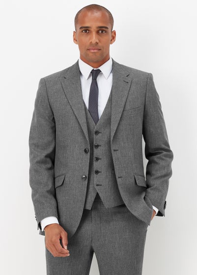 Taylor & Wright Albert Charcoal Tailored Fit Suit Jacket - 38 Chest Short