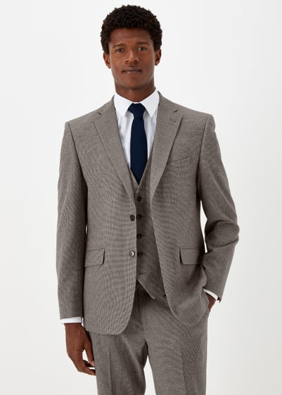Taylor & Wright Severn Brown Tailored Fit Jacket - 40 Chest Long
