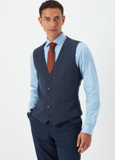 Taylor & Wright Westminster Navy Suit Waistcoat - Small