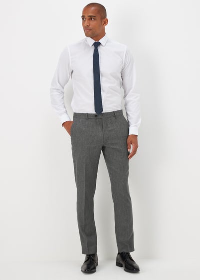 Taylor & Wright Albert Charcoal Slim Fit Suit Trousers - 30 Waist Regular