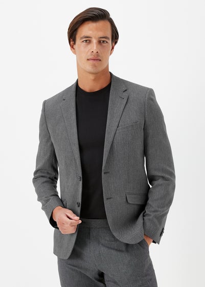 Taylor & Wright Albert Charcoal Skinny Fit Suit Jacket - 40 Chest Short