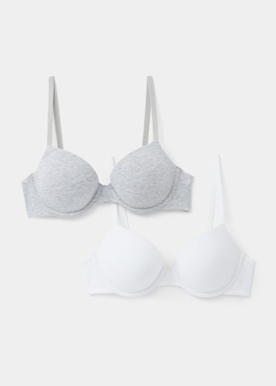 2 Pack Cotton Rich T-Shirt Bras