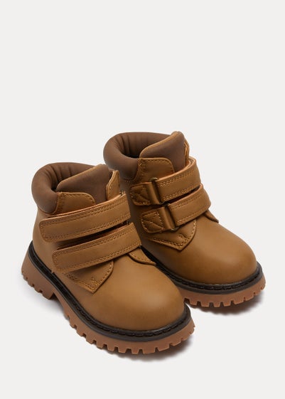Kids Tan Hiker Boots (Younger 4-12) - Size 4 Infants