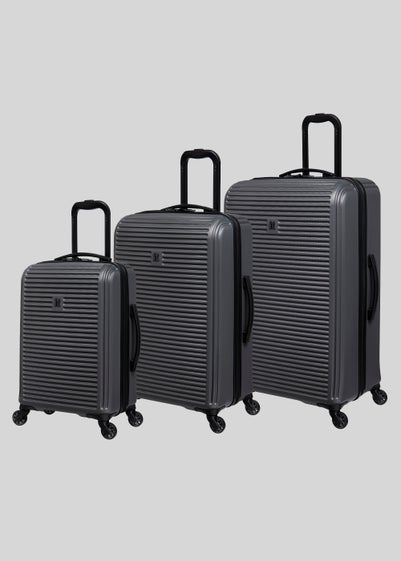 IT Luggage Grey Hard Shell Suitcase