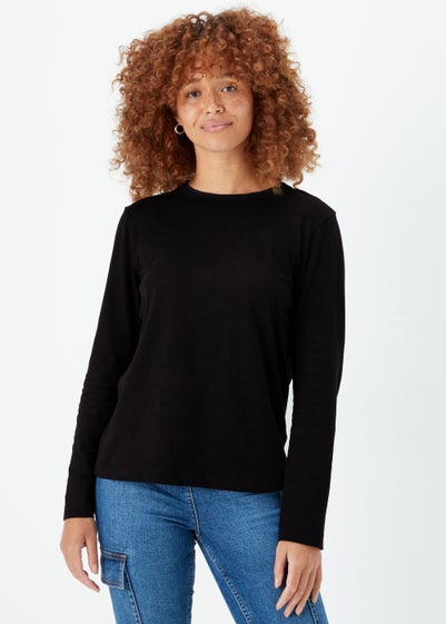 Black Long Sleeve T-Shirt - Size 8