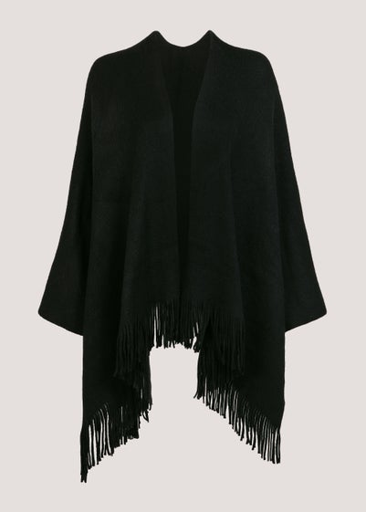 Black Brushed Shawl