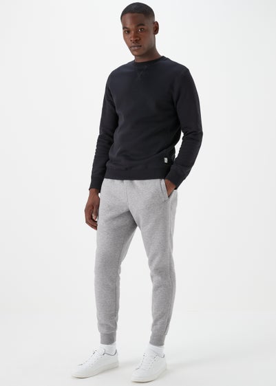 Grey Marl Slim Fit Cuffed Joggers