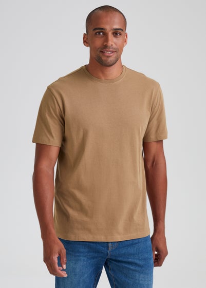 Brown Essential Crew Neck T-Shirt