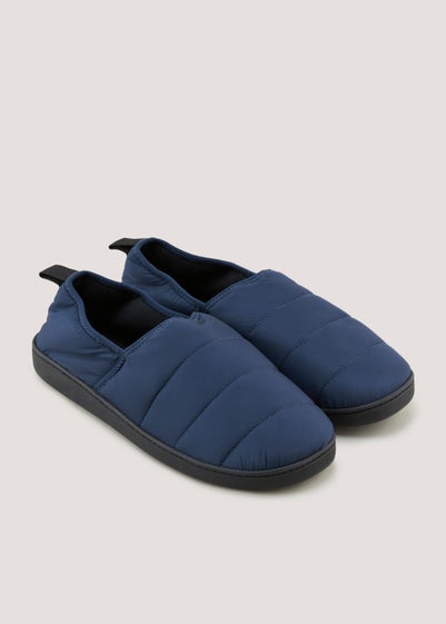 Navy Thinsulate Baffle Slippers - Size 7 - 8