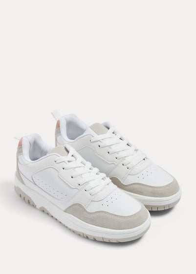White Tennis Trainers - Size 3