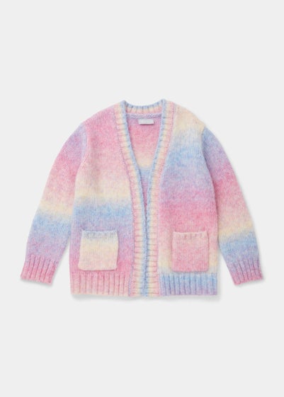 Girls Multicoloured Fluffy Cardigan (4-13yrs)