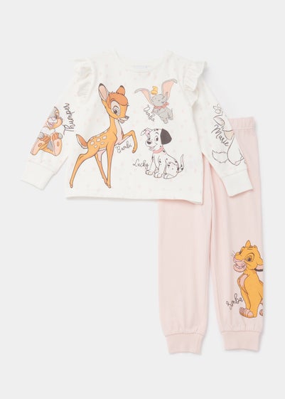 Kids Cream & Pink Disney Classics Pyjama Set (9mths-7yrs)