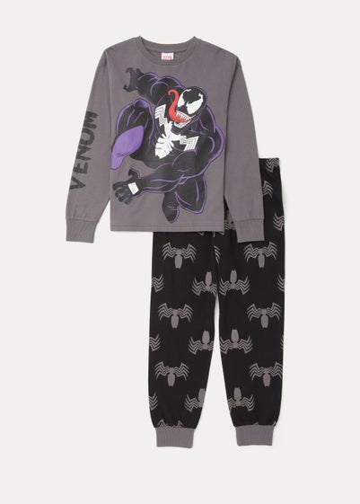 Kids Black Marvel Venom Pyjama Sets (8-13yrs)