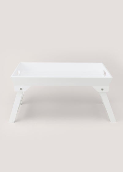 White Breakfast Tray with Legs (47cm x 32cm x 24cm)