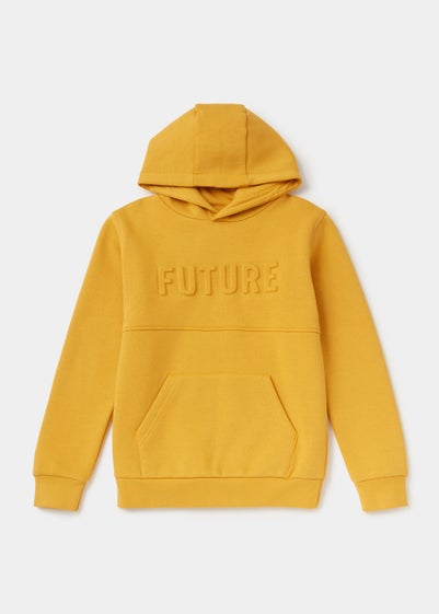 Boys Yellow Future Embroidered Hoodie (4-13yrs)