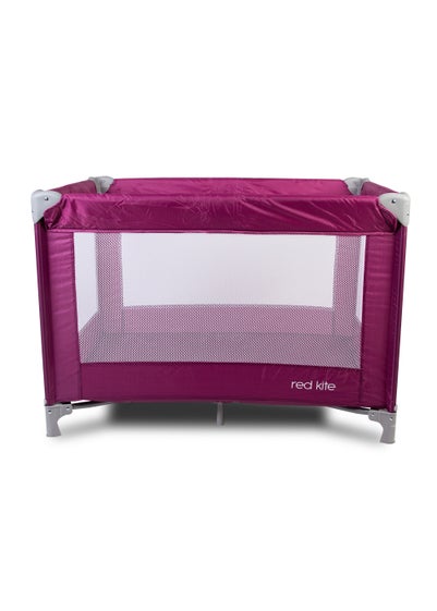 Red Kite Sleeptight Travel Cot Raspberry (70cm x 99cm x 70cm)