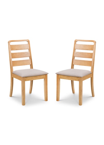 Julian Bowen Set Of 2 Lars Dining Chair (93 x 48 x 45 cm)