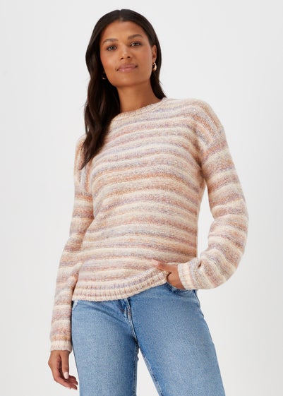 Multicoloured Stripe Yarn Jumper