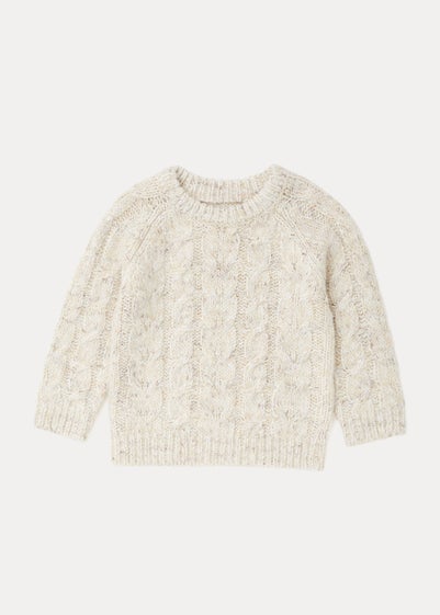 Boys Cream Cable Knit Jumper (9mths-6yrs)